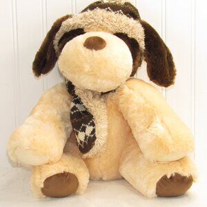 Hugfun International Plush Dog With Hat And Scarf